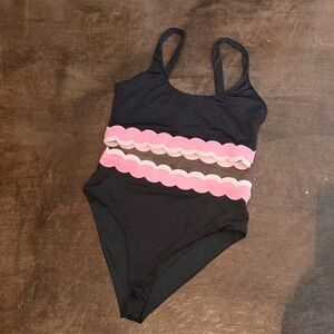 Beach Riot Black and Pink Bikini